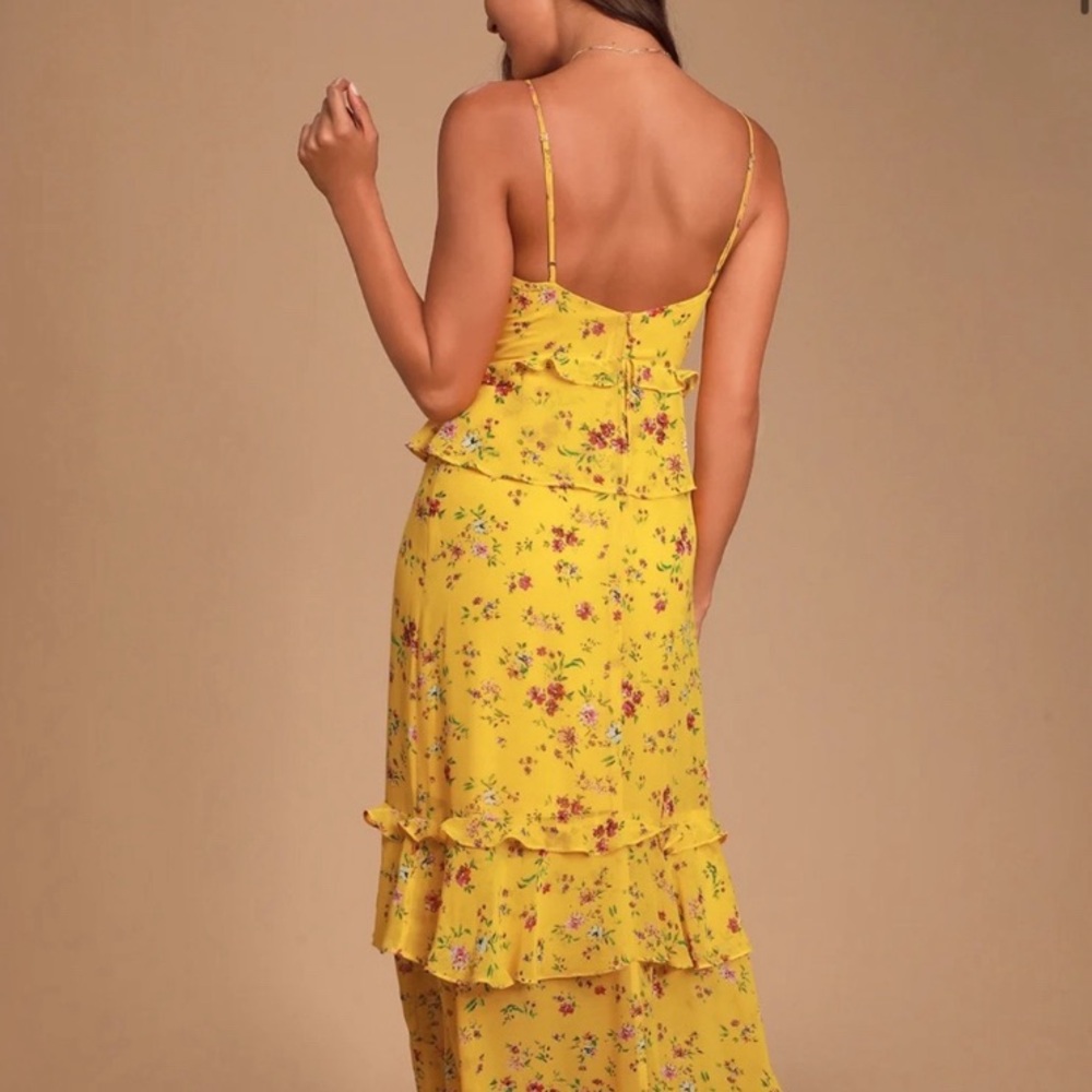 Lulu's Sunny Floral Maxi Dress - Picture 2 of 5